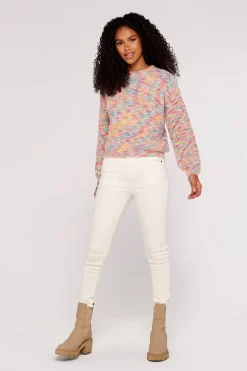 Apricot Bright Space Dye Fisherman Jumper -Roman Store K38842s3 scaled