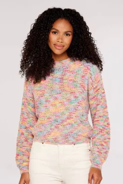 Apricot Bright Space Dye Fisherman Jumper -Roman Store K38842s4 scaled