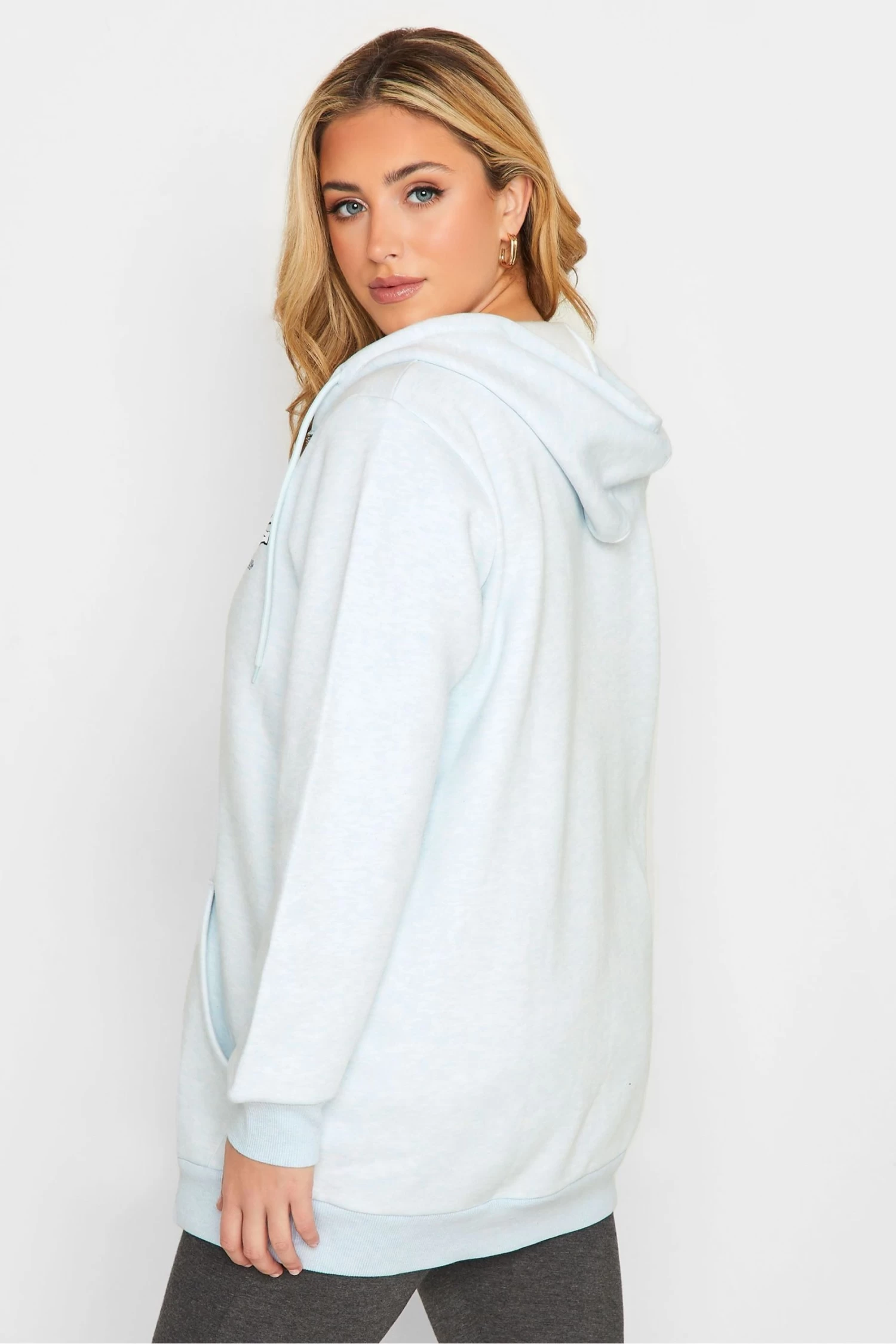 Yours Curve Zip Through Hoodie 2 Yours Curve Zip Through Hoodie - Image 2