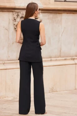 Sosandar Longline Sleeveless Blazer 8 Sosandar Longline Sleeveless Blazer -Roman Store K40216s4 scaled