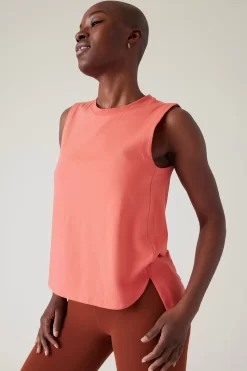 Athleta Crew Neck Effortless Supima Cotton Tank Top