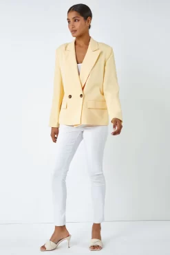 Roman Double Breasted Short Blazer -Roman Store K43494s4 scaled