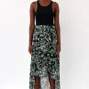 Religion High Low Midi Skirt Abstract Animal Prints