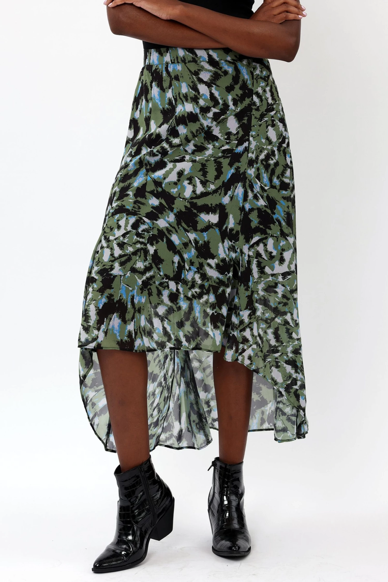 Religion High Low Midi Skirt Abstract Animal Prints 5 Religion High Low Midi Skirt Abstract Animal Prints - Image 5