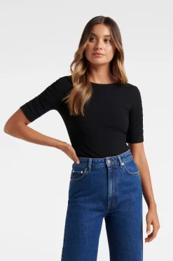 Forever New Tobi Ruched Half Sleeve Top