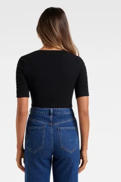 Forever New Tobi Ruched Half Sleeve Top -Roman Store K52852s4 scaled