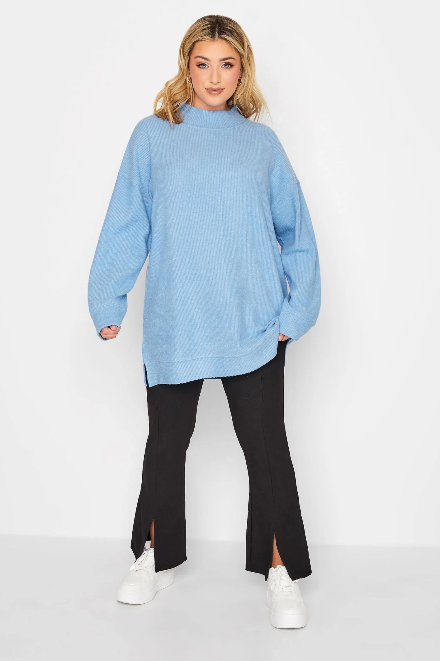 Yours Curve Soft Touch Longline Jumper 2 Yours Curve Soft Touch Longline Jumper - Image 2