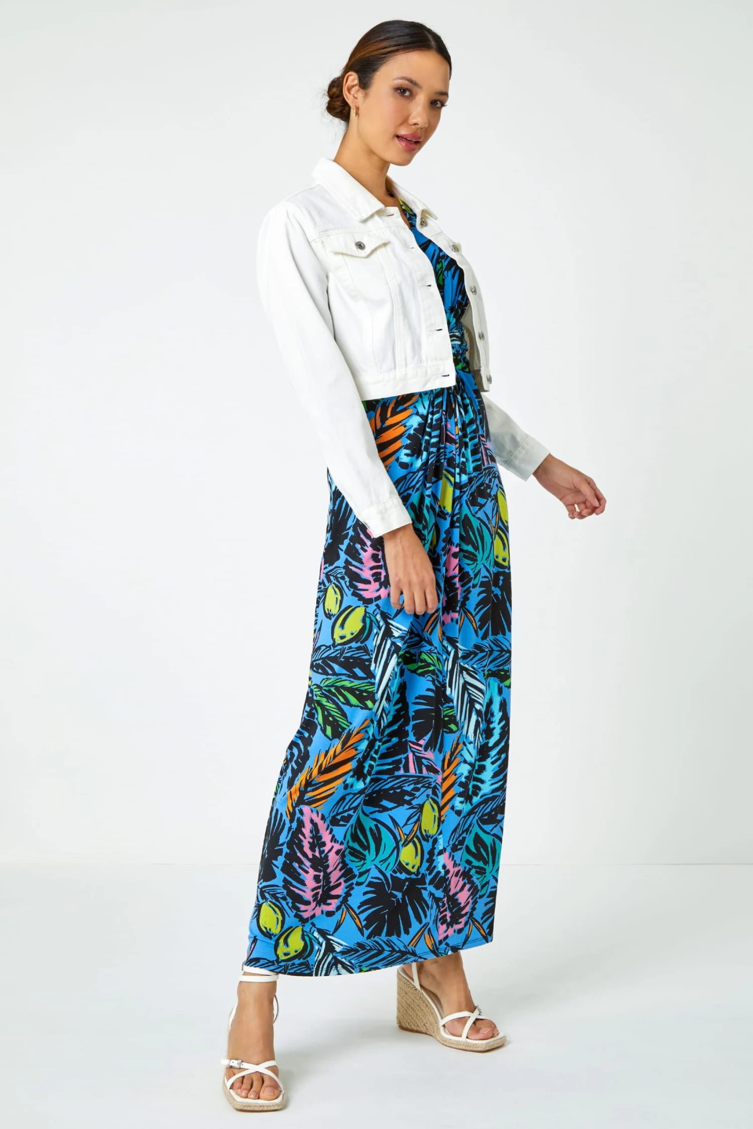 Roman Short Cropped Denim Jacket 2 Roman Short Cropped Denim Jacket - Image 2