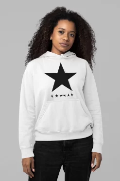 All + Every David Bowie Blackstar Album Cover Music Women's Hooded Sweatshirt