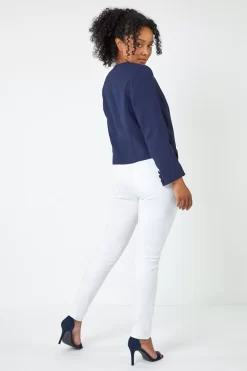 Roman Petite Button Detail Textured Jacket 7 Roman Petite Button Detail Textured Jacket -Roman Store K57531s3 scaled