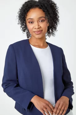 Roman Petite Button Detail Textured Jacket 8 Roman Petite Button Detail Textured Jacket -Roman Store K57531s4 scaled