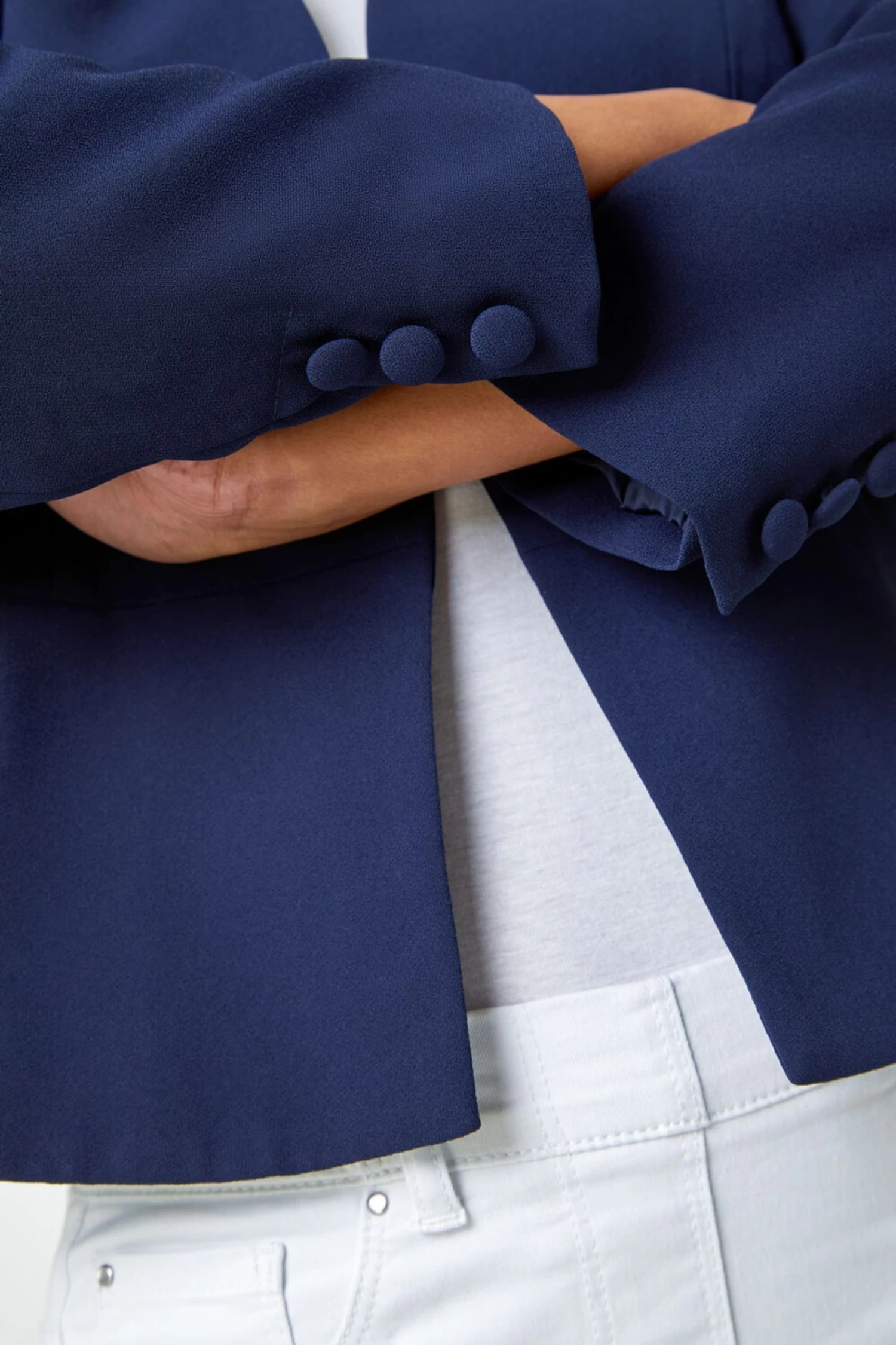 Roman Petite Button Detail Textured Jacket 5 Roman Petite Button Detail Textured Jacket - Image 5