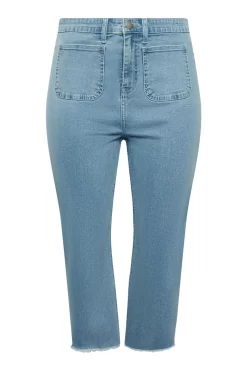 Yours Curve Cropped Wide Leg Jean With Front Pockets -Roman Store K57942s3 scaled