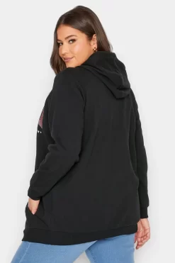 Yours Curve Logo Zip Through Hoodie Sweatshirt -Roman Store K60554s3 scaled