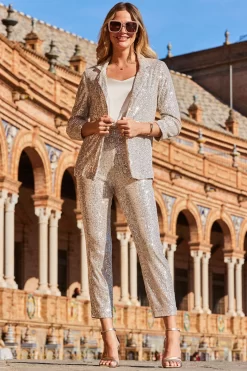 Sosandar Sequin Tapered Trouser 8 Sosandar Sequin Tapered Trouser -Roman Store K61325s4 scaled