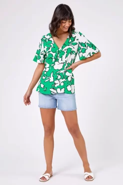 Roman High Waist Stretch Denim Shorts -Roman Store L06514s3 scaled