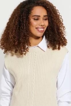Threadbare Cable Detail Knitted Vest 7 Threadbare Cable Detail Knitted Vest -Roman Store L64970s4 scaled