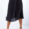 Roman Petite Pleated Midi Skirt