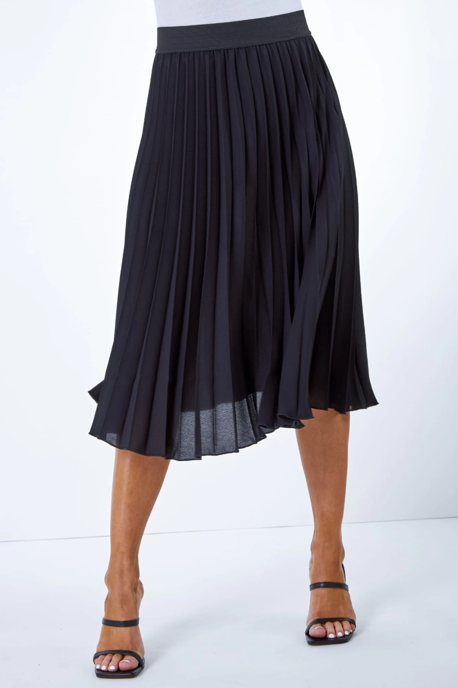Roman Petite Pleated Midi Skirt 1 Roman Petite Pleated Midi Skirt