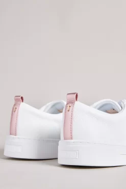 Ted Baker White Baily Webbing Cupsole Trainers 6 Ted Baker White Baily Webbing Cupsole Trainers -Roman Store M24235s3 scaled