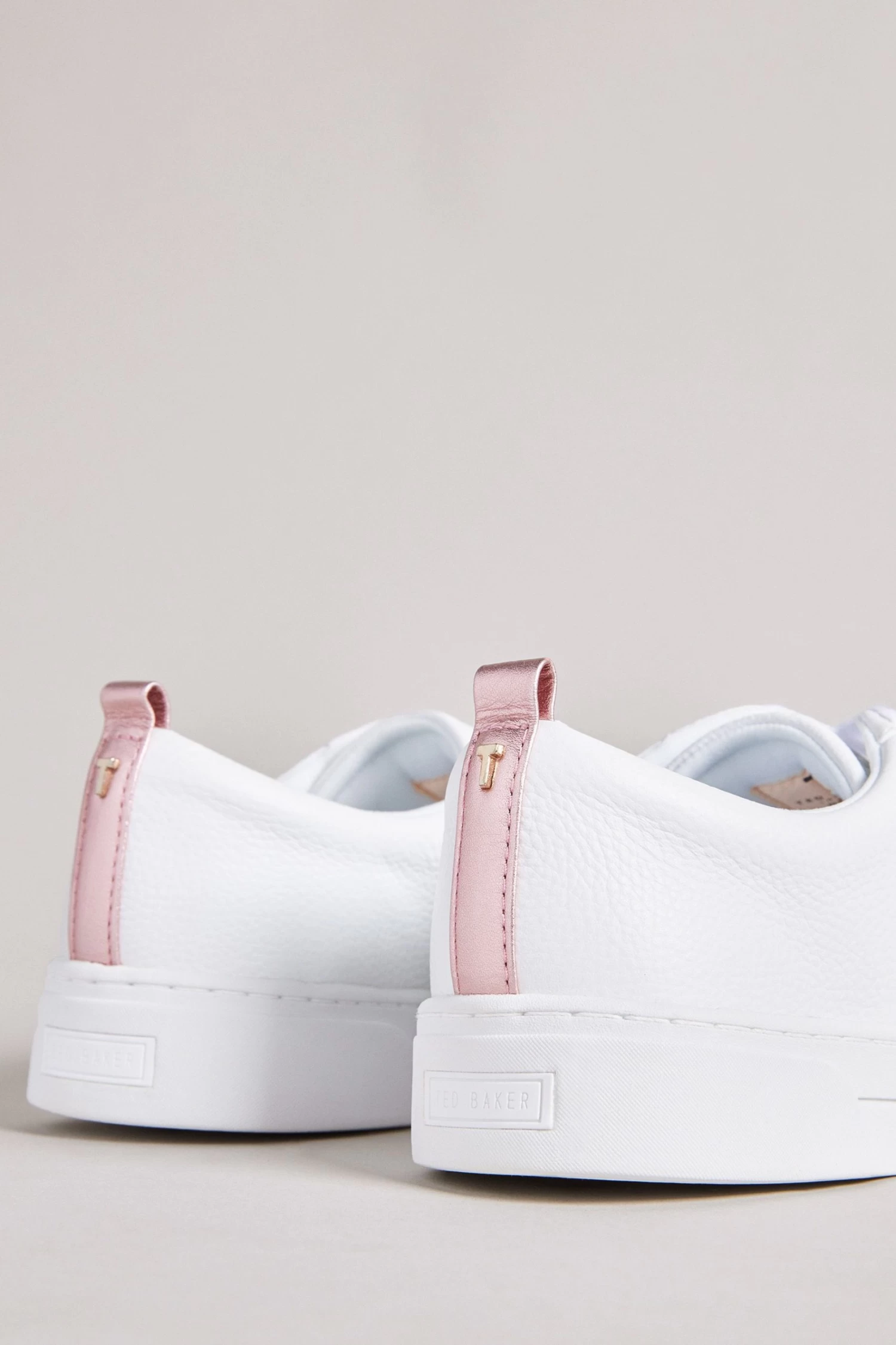 Ted Baker White Baily Webbing Cupsole Trainers 3 Ted Baker White Baily Webbing Cupsole Trainers - Image 3