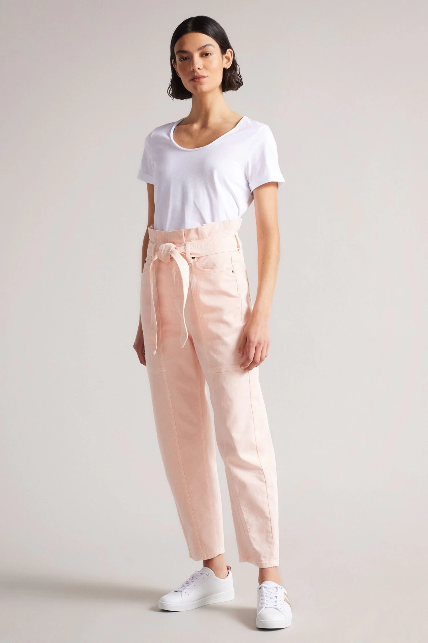 Ted Baker White Baily Webbing Cupsole Trainers 4 Ted Baker White Baily Webbing Cupsole Trainers - Image 4