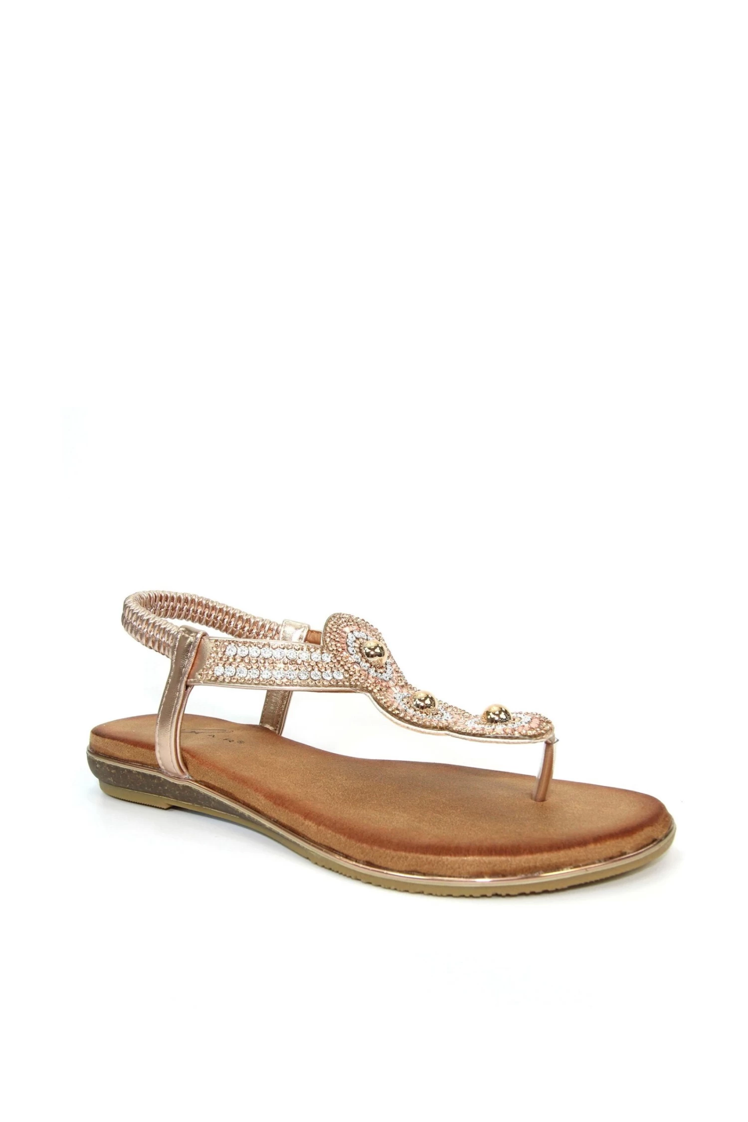Lunar Silvia Pink Toe Post Gem Sandals 2 Lunar Silvia Pink Toe Post Gem Sandals - Image 2