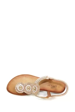 Lunar Silvia Pink Toe Post Gem Sandals 6 Lunar Silvia Pink Toe Post Gem Sandals -Roman Store M45047s3 scaled