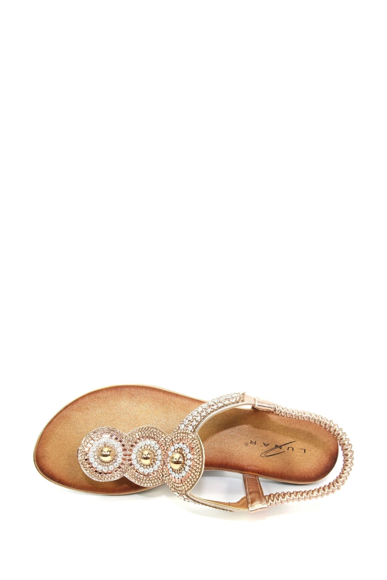 Lunar Silvia Pink Toe Post Gem Sandals 3 Lunar Silvia Pink Toe Post Gem Sandals - Image 3