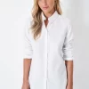 Crew Clothing Company White Cotton Casual Shirt