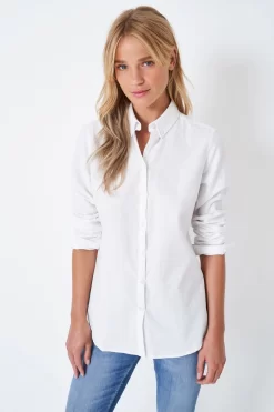 Crew Clothing Company White Cotton Casual Shirt