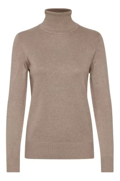 Saint Tropez Natural Mila Roll Neck Pullover -Roman Store M74098s5 scaled