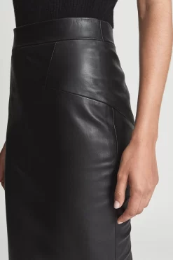 Reiss Reagan Leather Pencil Skirt -Roman Store M77065s5 scaled