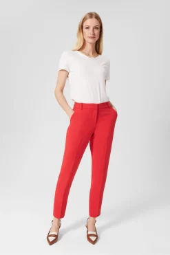 Hobbs Red Suki Trousers