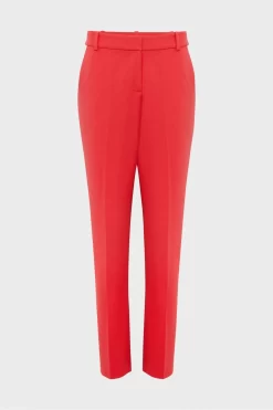 Hobbs Red Suki Trousers -Roman Store M93453s4 scaled
