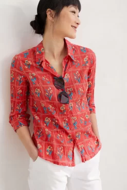 Seasalt Cornwall Larissa Red Organic Cotton Shirt