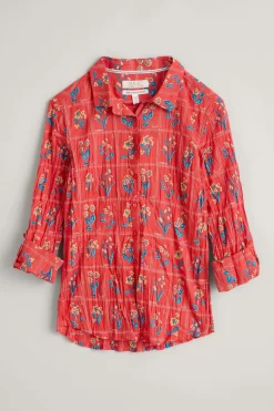 Seasalt Cornwall Larissa Red Organic Cotton Shirt -Roman Store M93748s3 scaled