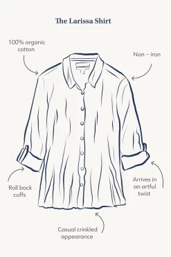 Seasalt Cornwall Larissa Red Organic Cotton Shirt -Roman Store M93748s6 scaled