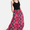 Hot Squash Womens Pink Chiffon Maxi Skirt