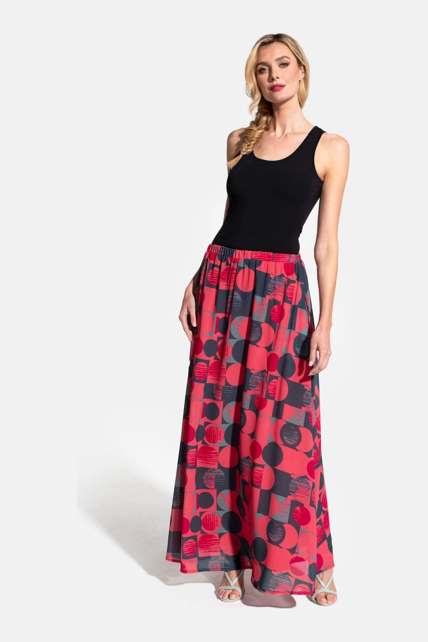 Hot Squash Womens Pink Chiffon Maxi Skirt 3 Hot Squash Womens Pink Chiffon Maxi Skirt - Image 3