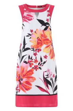 Roman Floral Border Shift Dress -Roman Store P39476s4 scaled
