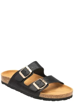 Dunlop Ladies Faux Leather Mule Sandals