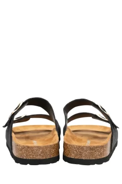 Dunlop Ladies Faux Leather Mule Sandals -Roman Store P45406s3 scaled