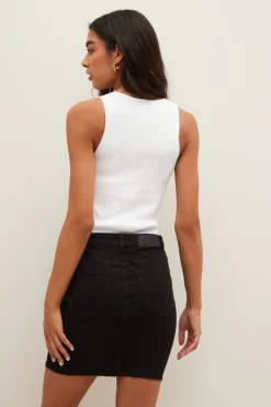 NOISY MAY Callie High Waist Fitted Denim Skirt -Roman Store P49791s3 scaled