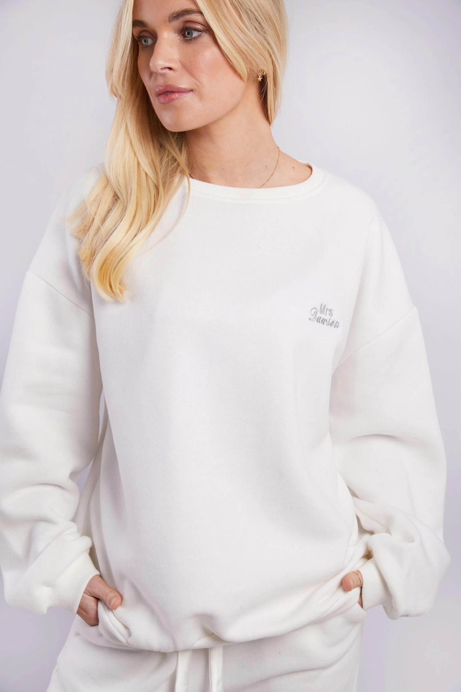 Personalised Bridal Sweatshirt By HA Designs 2 Personalised Bridal Sweatshirt By HA Designs - Image 2