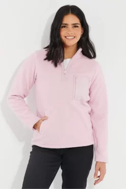 Threadbare Cosy 1/4 Zip Borg Fleece Jumper