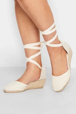 Yours Curve Extra-Wide Fit Closed Toe Espadrille Crochet