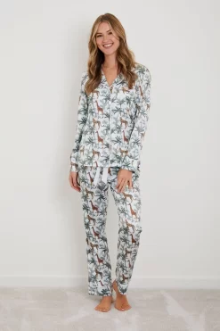 Personalised Luxe Satin Long Sleeve Pyjama Set By HA Design