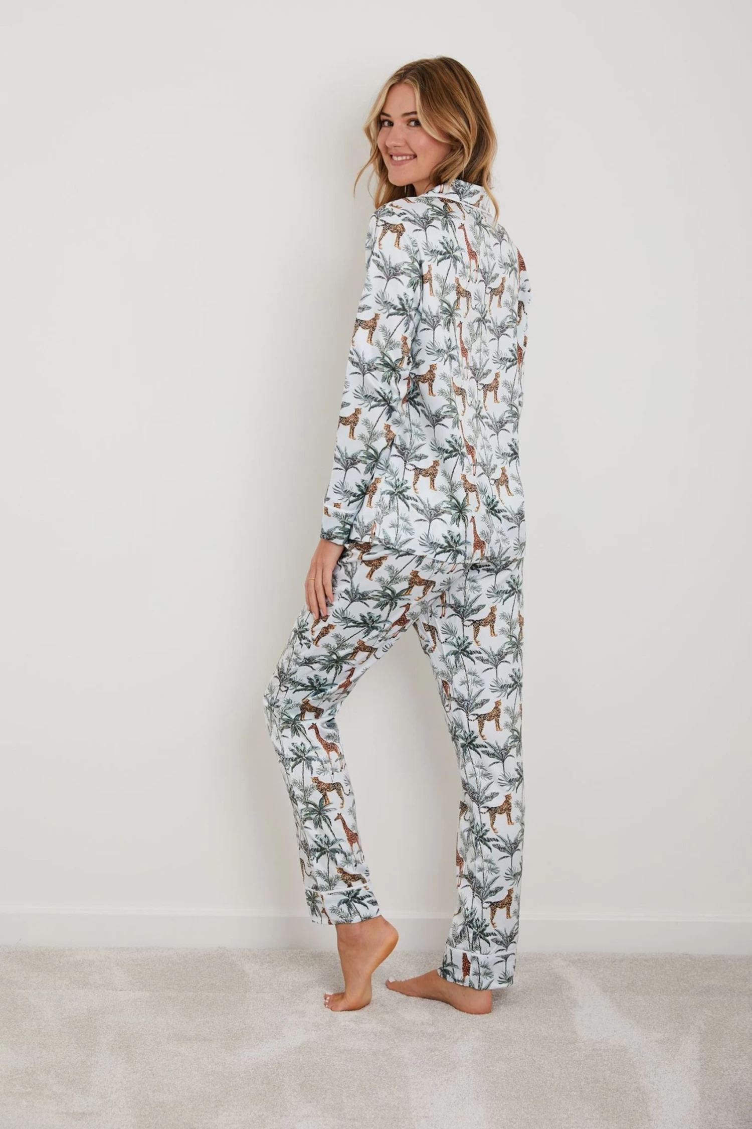 Personalised Luxe Satin Long Sleeve Pyjama Set By HA Design 2 Personalised Luxe Satin Long Sleeve Pyjama Set By HA Design - Image 2