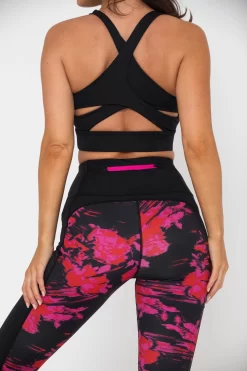 Pour Moi Energy Printed Mesh Panel Waist Tie Legging -Roman Store R23666s3 scaled